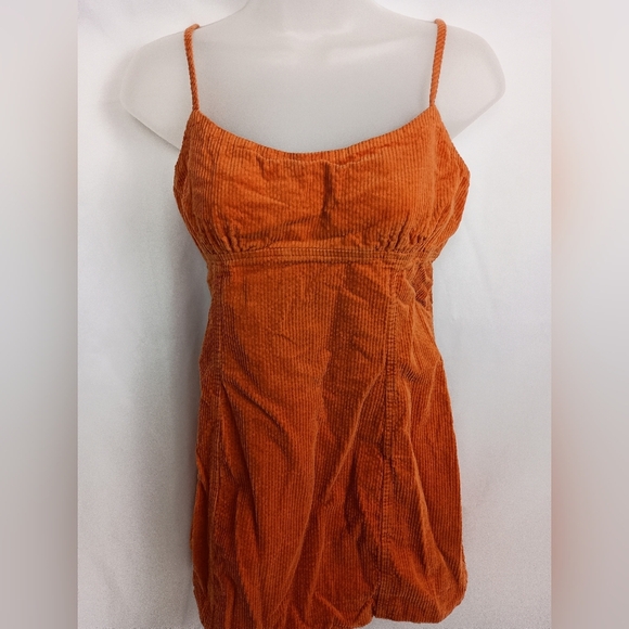 2/$30 WILD FABLE Orange Corduroy Dress (#670) - Picture 1 of 7
